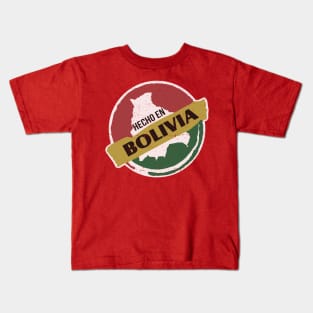 Hecho en bolivia - vintage design Kids T-Shirt